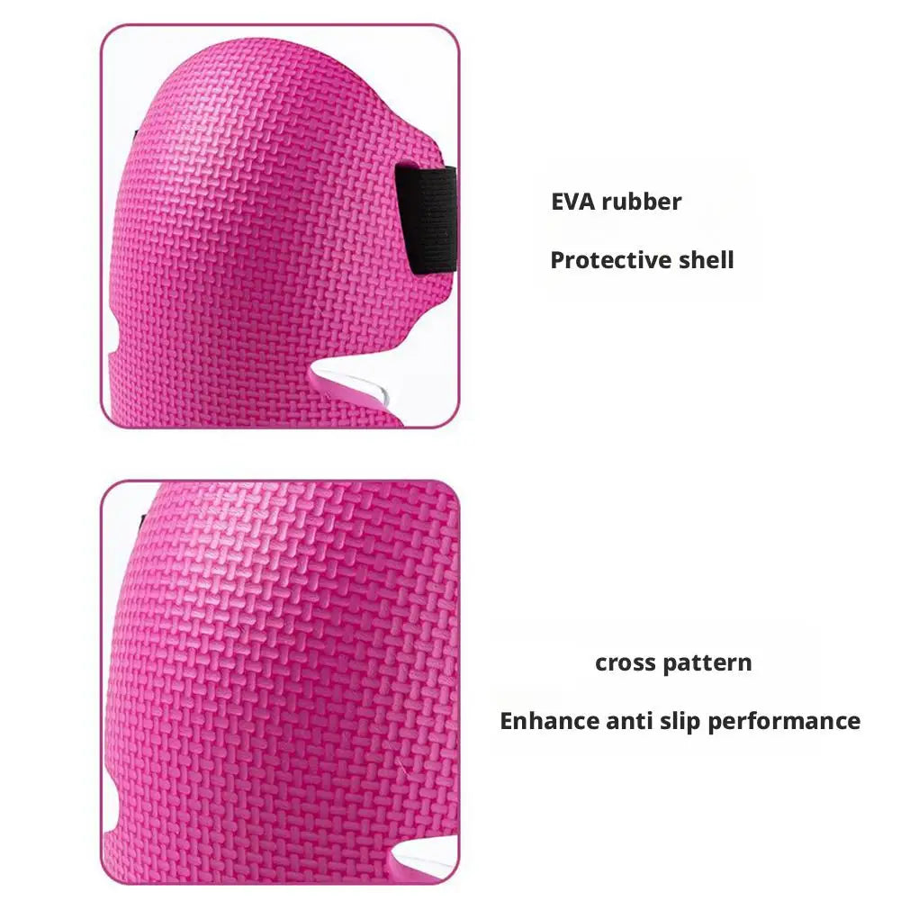 1pair Knee Protection Pad Labor Insurance Garden Knee Pads Thickened Wear-Resistant Knee Protectors with Adjustable Straps