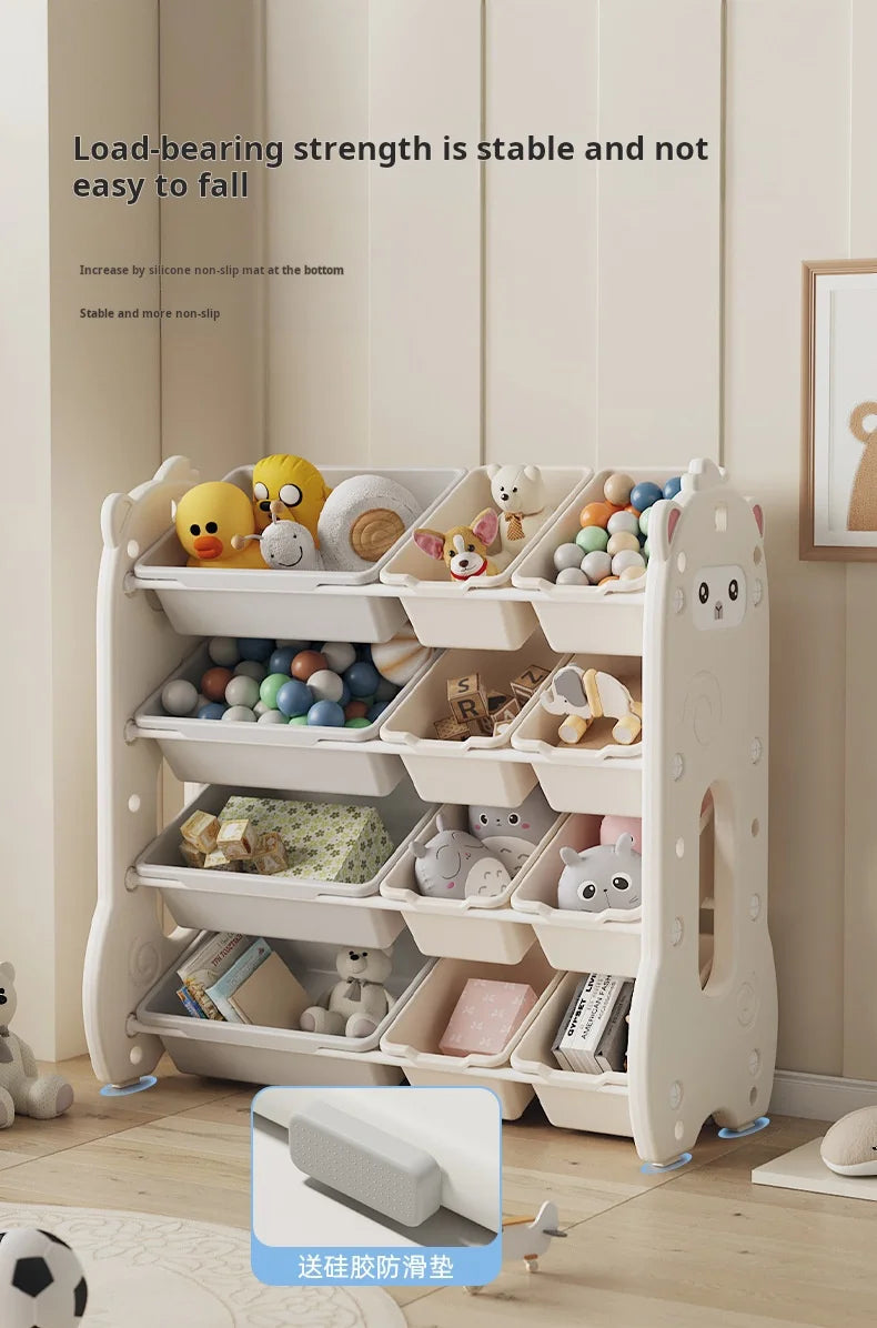 Children's toy storage  large capacity classification multi-layer storage rack baby locker Shelf organizer Children's bookshelve