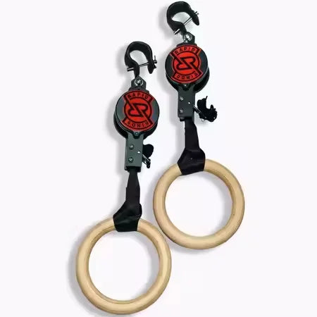 Birch Fitness Rings High Load-Bearing Adjustable Home Gymnastics Exercise Equipment Stamping Pull up Rings Wooden