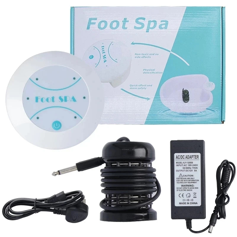 Detox Ionic Foot Spa Bath Machines Vibration Massage Care Arrays Aqua Healthy Therapy Deep Tissue Clean Foot Bath Spa Massager