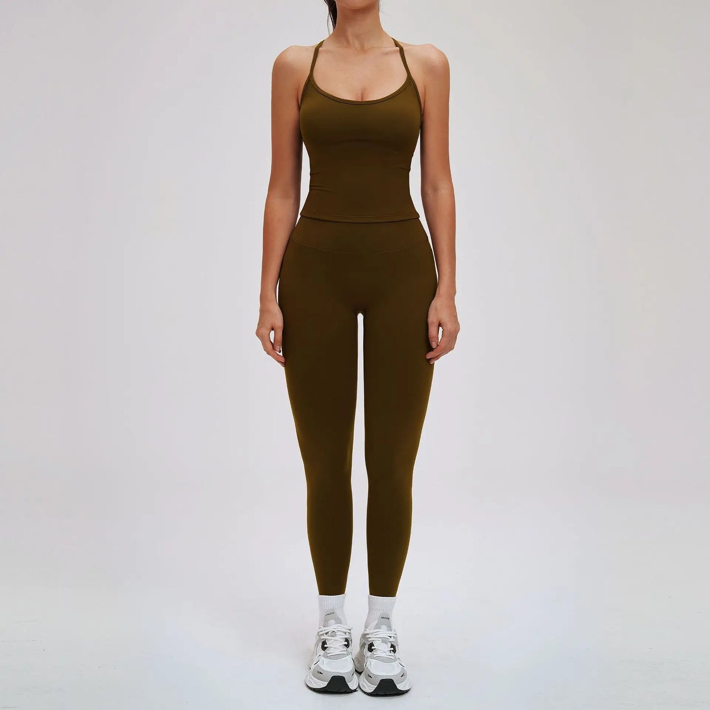 Yoga Set for Women 2026 Beauty Back Tight-Fitting Versatile Yoga Outfit Outdoor Running Sports Set