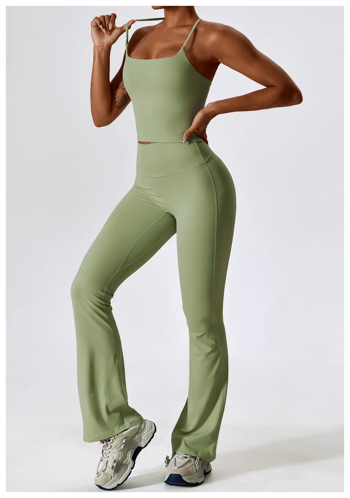 Yoga Set 2PCS Seamless Women Sportswear Workout Clothes Athletic Wear Gym
