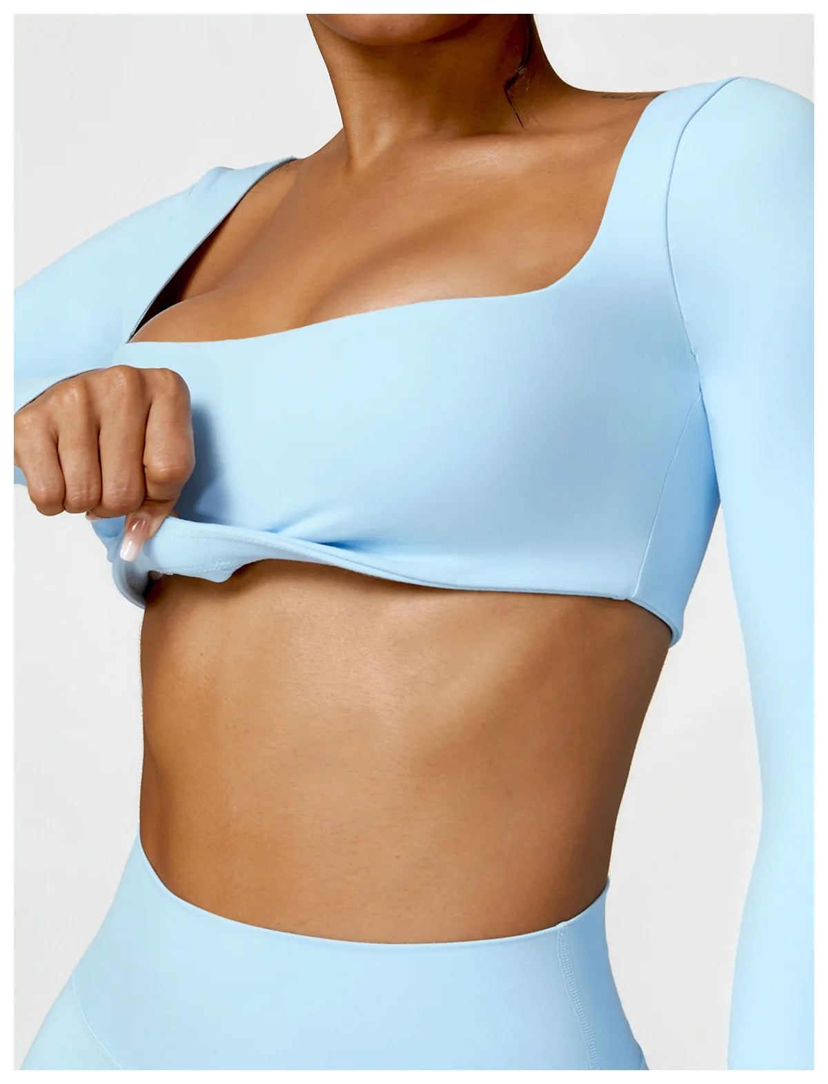 New Long sleeve Shirt Sports Set Women Fitness Tights Yoga Set Crop Top Running High Waist Gym Set Womens Outfits Yoga Clothing