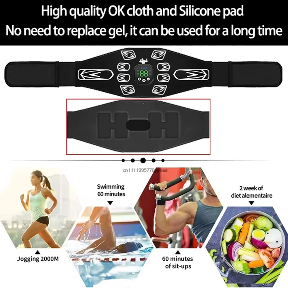 Abdominal Massager Waist Belt Fitness Equipment Muscle Toner Training