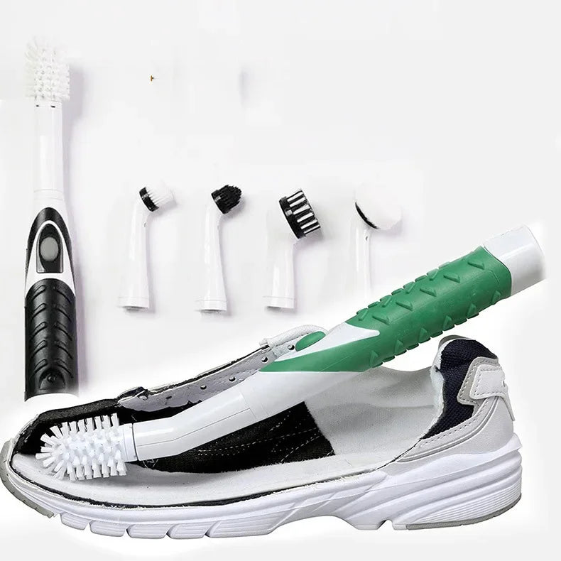 Electric Cleaning Brush 1PC Cordless Kitchen Bathroom Tea Set Electric Shoe Brush Replacement Brush Head Battery Shoe Brush