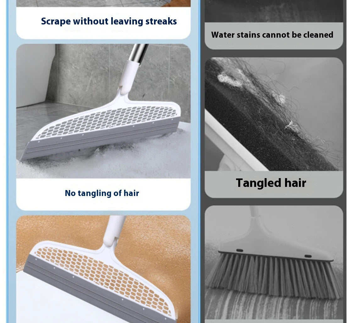 Silicone Scraper Broom Magic Wiper High Place Glass Wiper Floor Mop Household Splicing Cleaning Broom Bathroom Sweeping Water