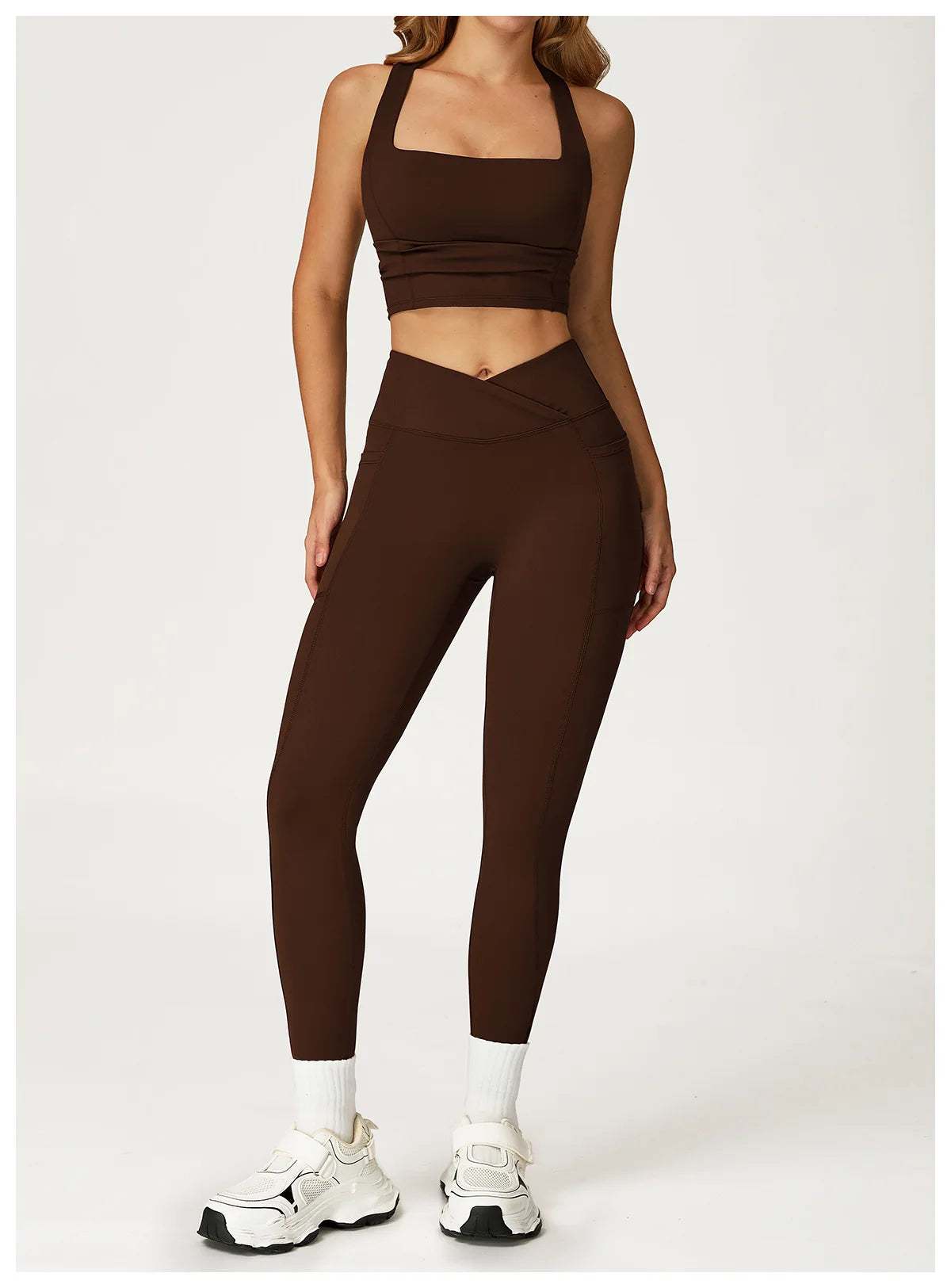 2PCS Yoga Set Gym Clothes Workout Sportswear Yoga Suits Women Tracksuits Fitness Outfits Sports Bra Gym Leggings