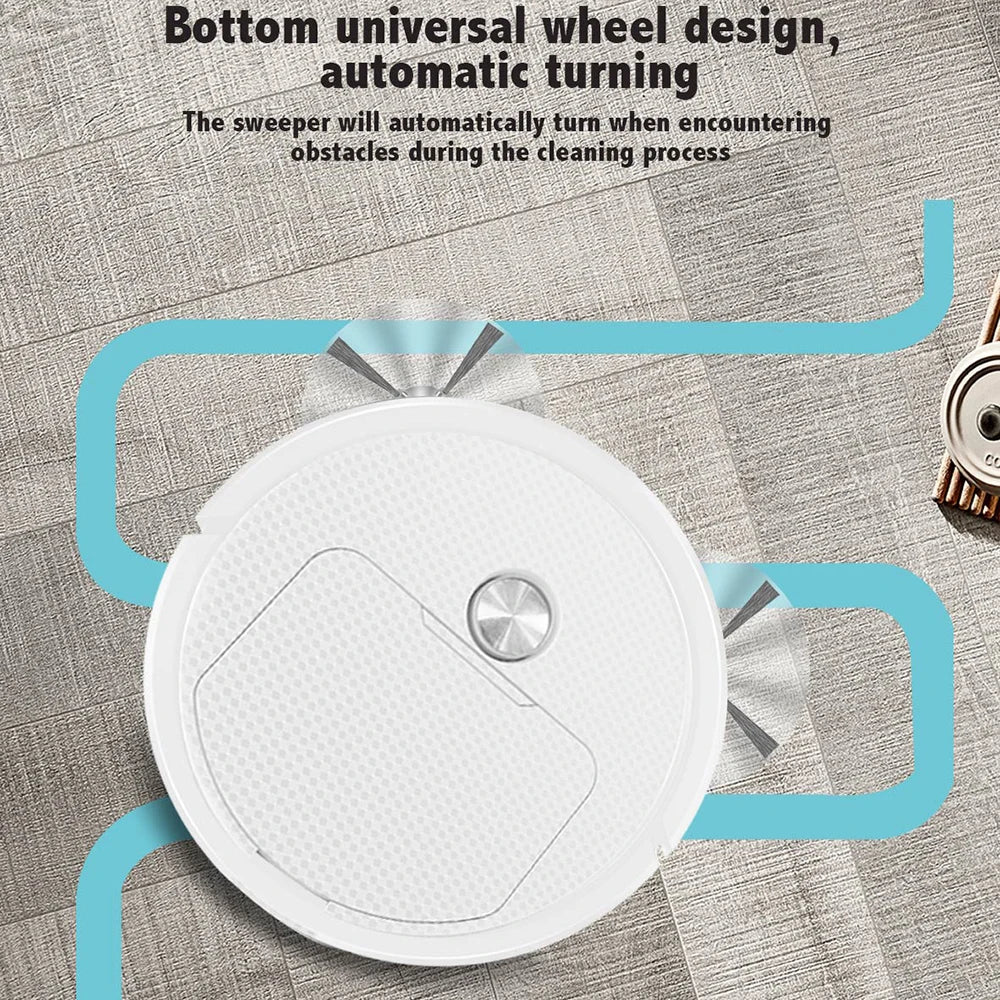 NEW 3 In 1 Smart Sweeping Robot Home Mini Sweeper Sweeping,Vacuuming Wireless Vacuum