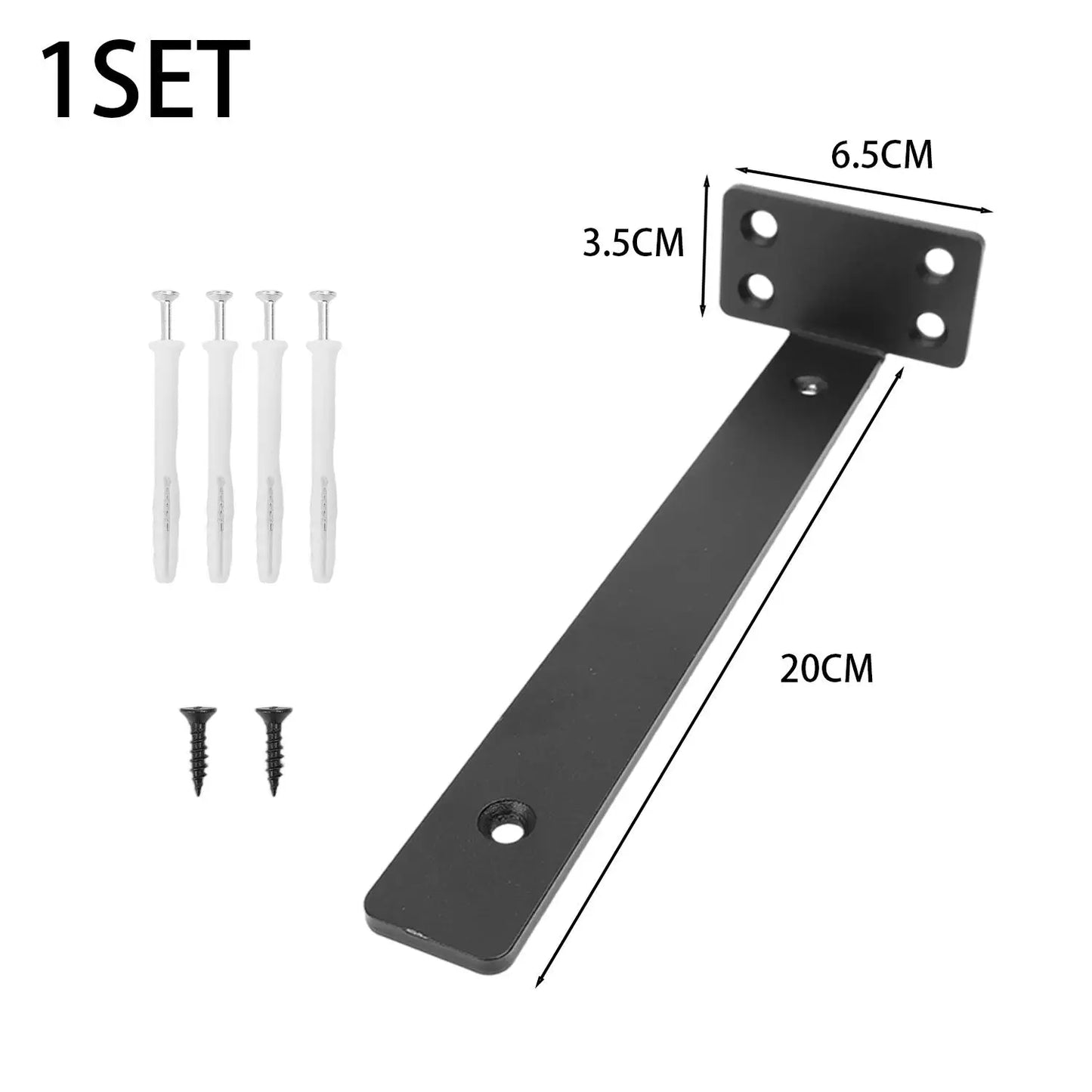 L-Shaped Shelf Brackets Wall Mount Heavy Duty Floating Shelves Bookshelf Partition Fixing Heavy Duty Bracket Hardware Support