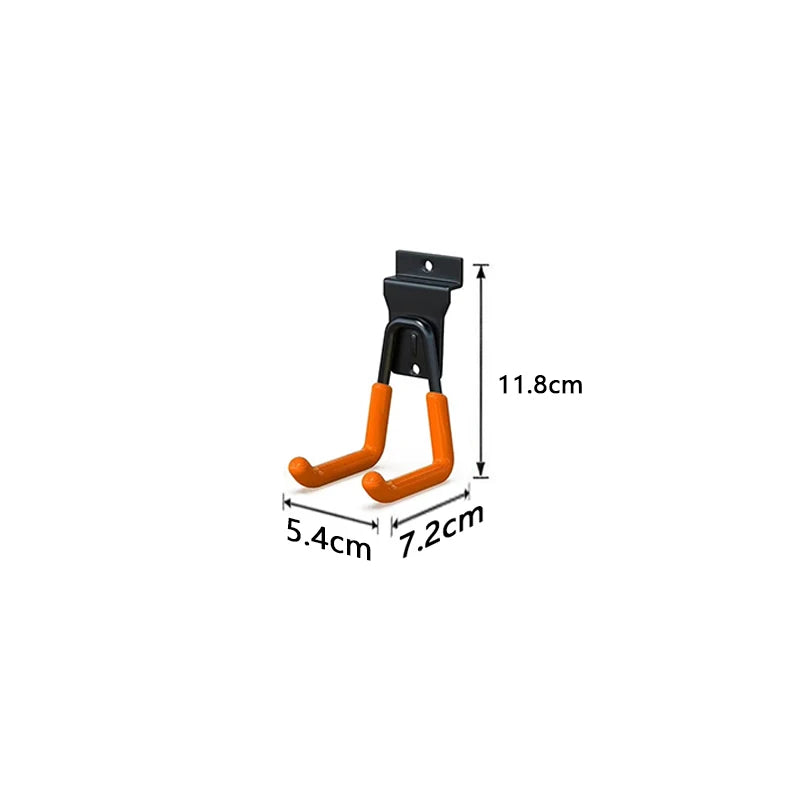 Heavy Duty Metal  Garage Storage Hooks  Wall Mount Non-Slip Coating For Storage For  Bikes  Power Tools Garden  Equipment