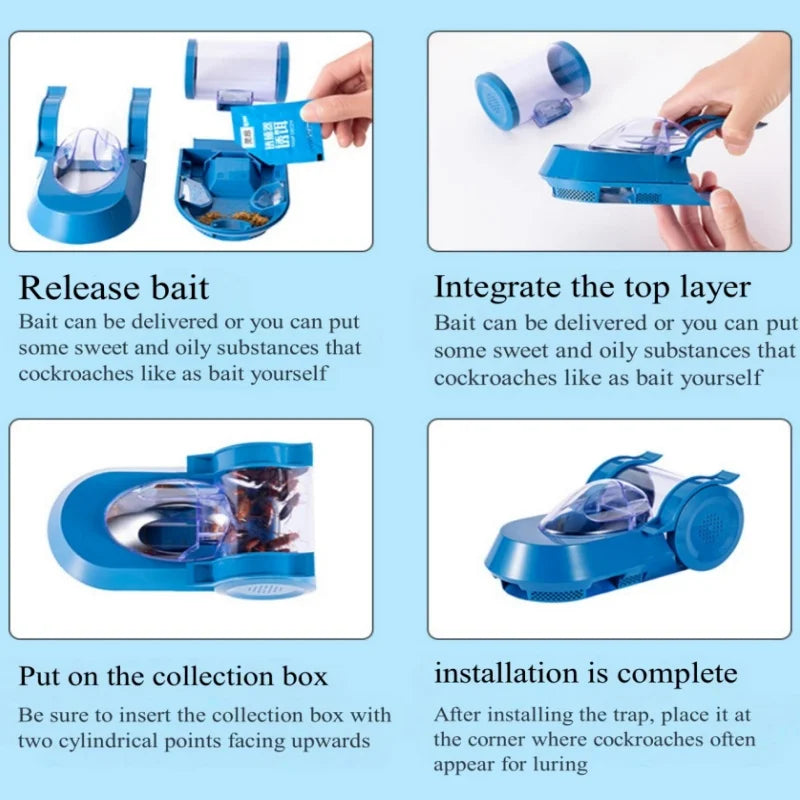 Household physical cockroach trap, suitable for kitchen and restaurant cockroach removal trap,  for the whole house