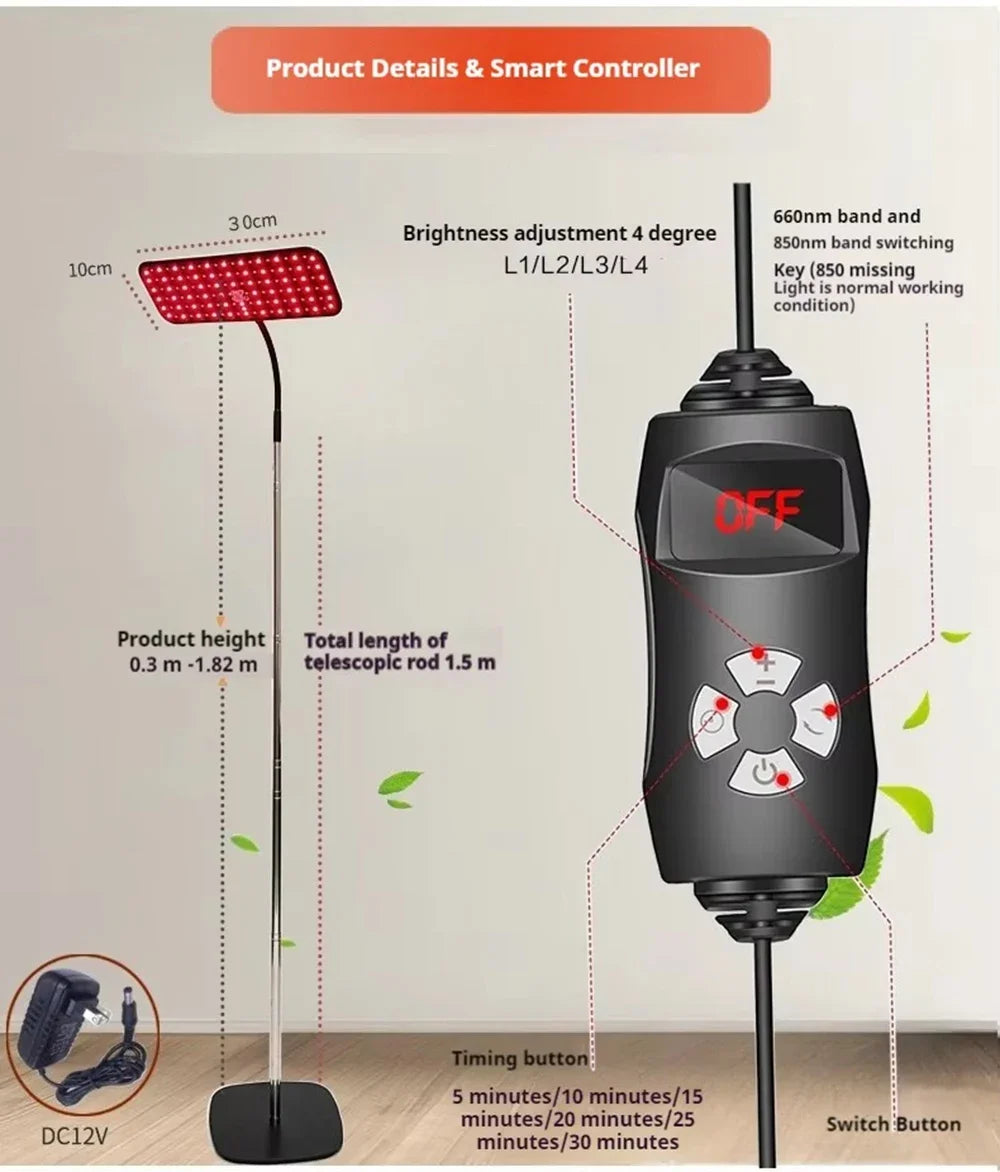 660nm 850nm Near Infrared Light Panel Red Light Lamp