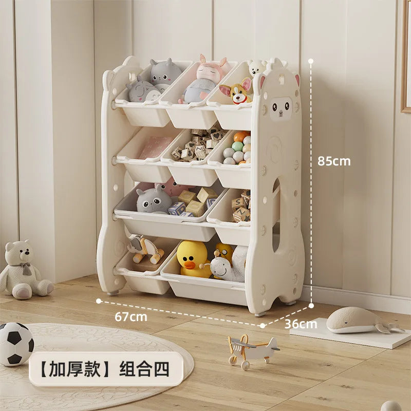Children's toy storage  large capacity classification multi-layer storage rack baby locker Shelf organizer Children's bookshelve