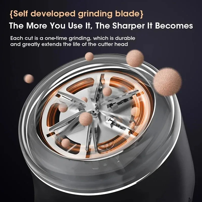 Portable Electric Lint Remover with LED Display Rechargeable Sweater Shaver Household Clothes Hair Ball Trimmer