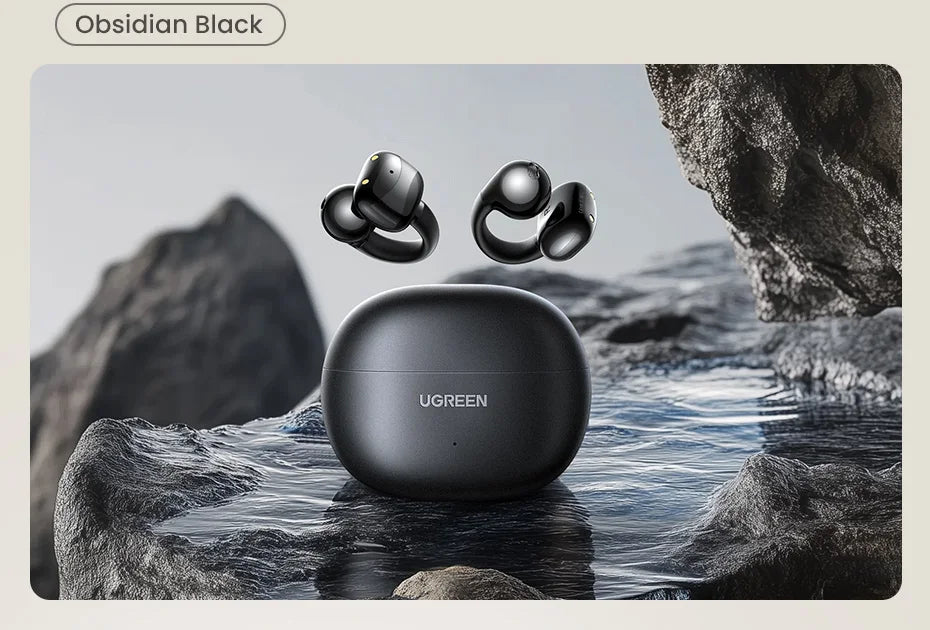 UGREEN Choice HiTune S3 Open Ear Clip Wireless Earbuds Bluetooth Sports Earphones Headphones in Mic with Earhooks & Ear Hook