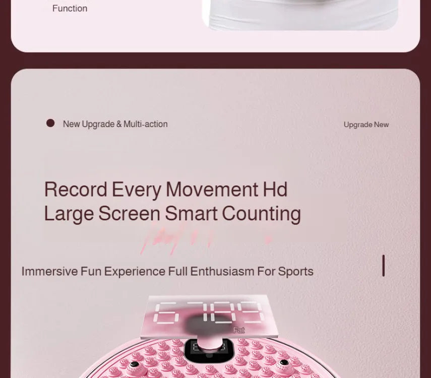 Multifunctional Exercise Waist Twisting Foot Massage Waist Torsion Disc Fitness Equipment slimming Digital Display Twisting Disc