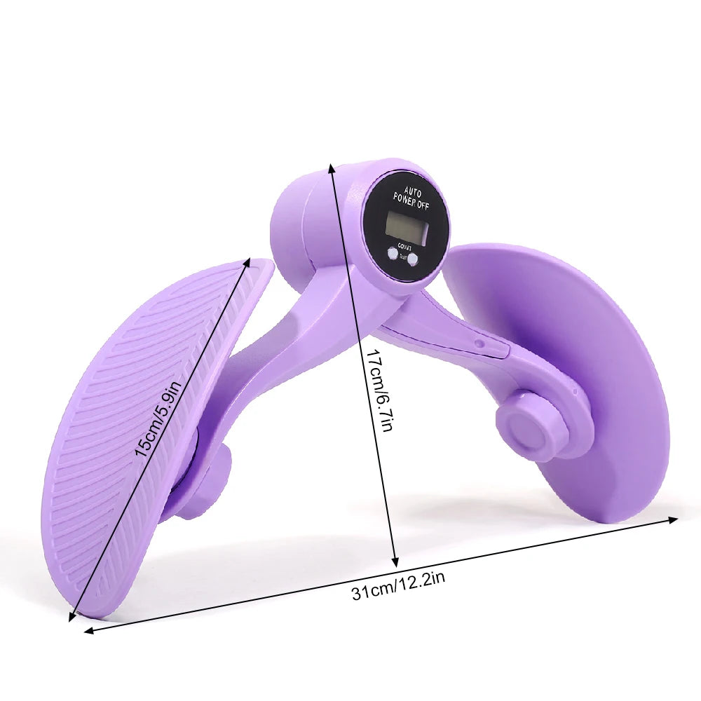 Portable Sit-On Fitness Device with Built-in Counter, Ideal for Pelvic Lifts, Thigh Sculpting and Balance Training