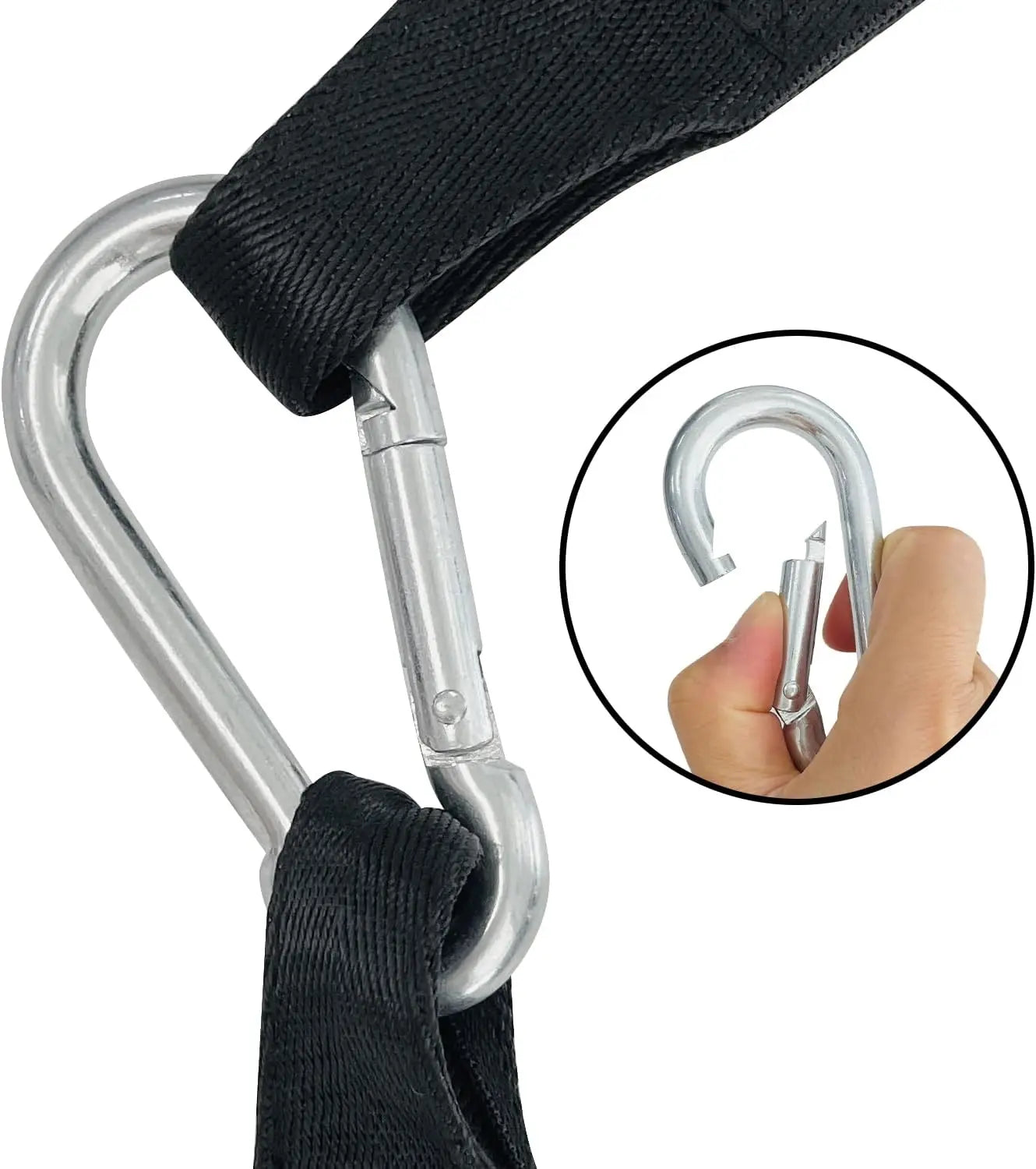 Fitness AB Sling Straps Suspension Rip-Resistant Heavy Duty A Pair for Pull Up Bar Hanging Leg Raiser Gym Home Fitness Equipment