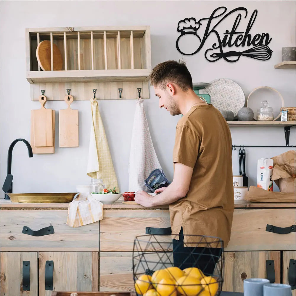 DDPNKL 1PC Kitchen Sign Wall Decor, Metal Kitchen Signs Wall Decor Farmhouse & Home & Kitchen Wall Decor Farmhouse & Kitchen