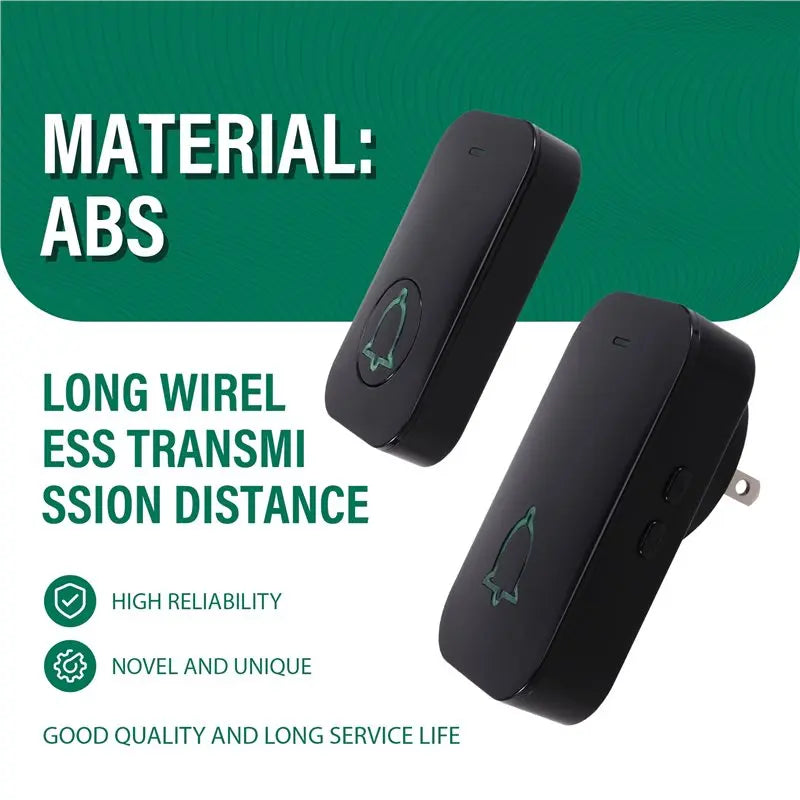 BTLIFE-Doorbell Loud Classroom Doorbell For Home Office Kids Room Teachers & Hearing-Impaired, Long-Distance Loud Doorbell
