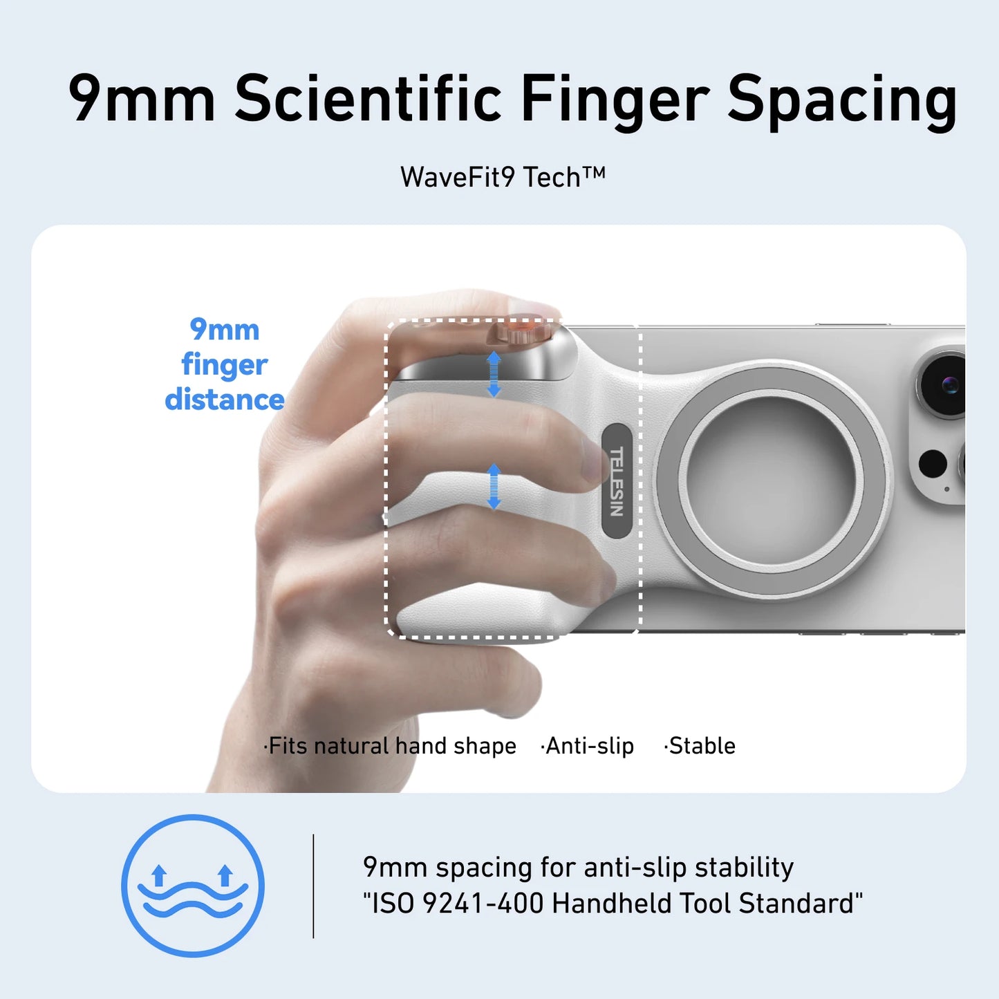 TELESIN Phone Camera Shoot Hand Grip Magnetic Smart Phone Holder
