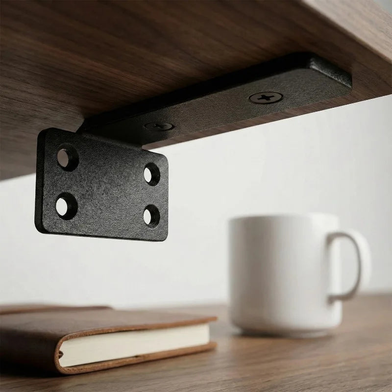 L-Shaped Shelf Brackets Wall Mount Heavy Duty Floating Shelves Bookshelf Partition Fixing Heavy Duty Bracket Hardware Support