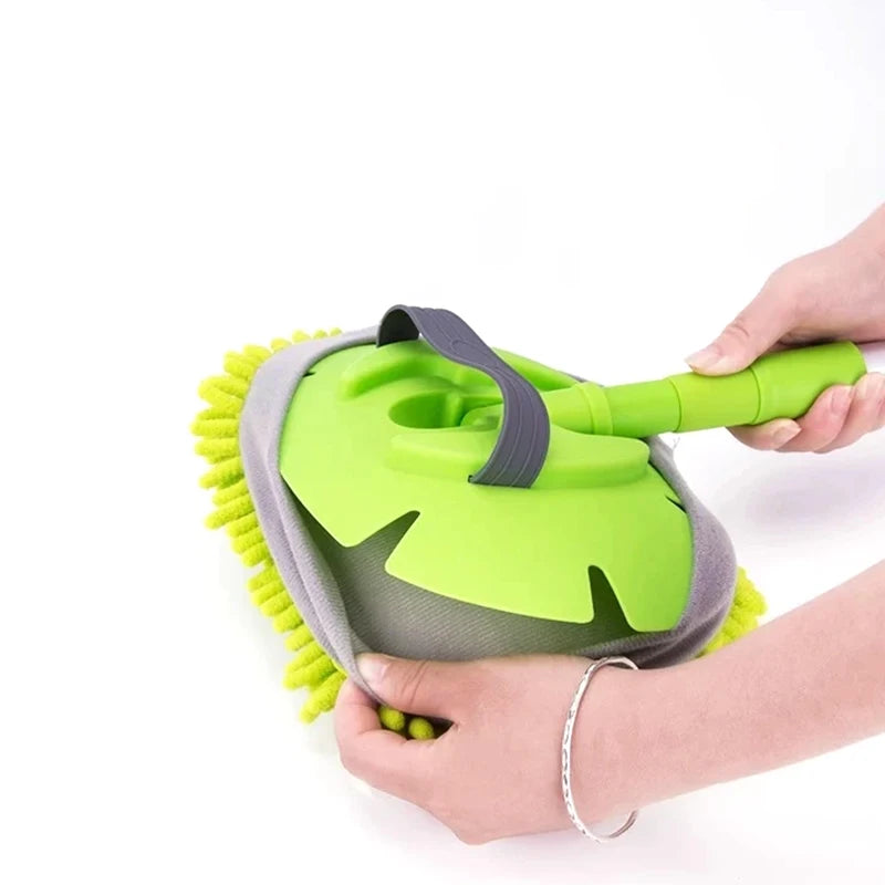 Car Washing Mop Cleaning Brush Telescopic Long Handle Cleaning Mop Chenille Broom Care Detailing Mop Brush Car Cleaning Tools