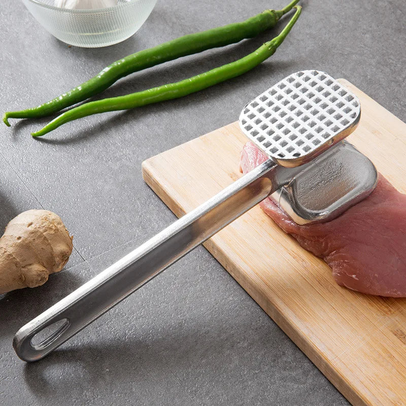 Household Aluminum Alloy Meat Tenderizer Hammer Heavy Duty Double-Sided Tenderizer Kitchen Tool