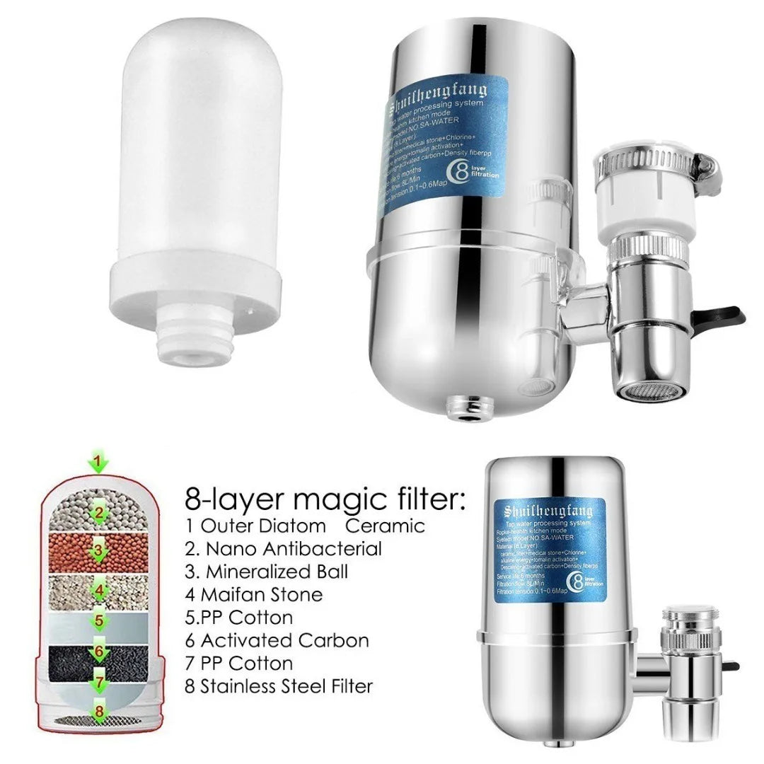 Electroplating Household Water Purifier Kitchen Purifier Faucet Filter Household Tap Water Filter