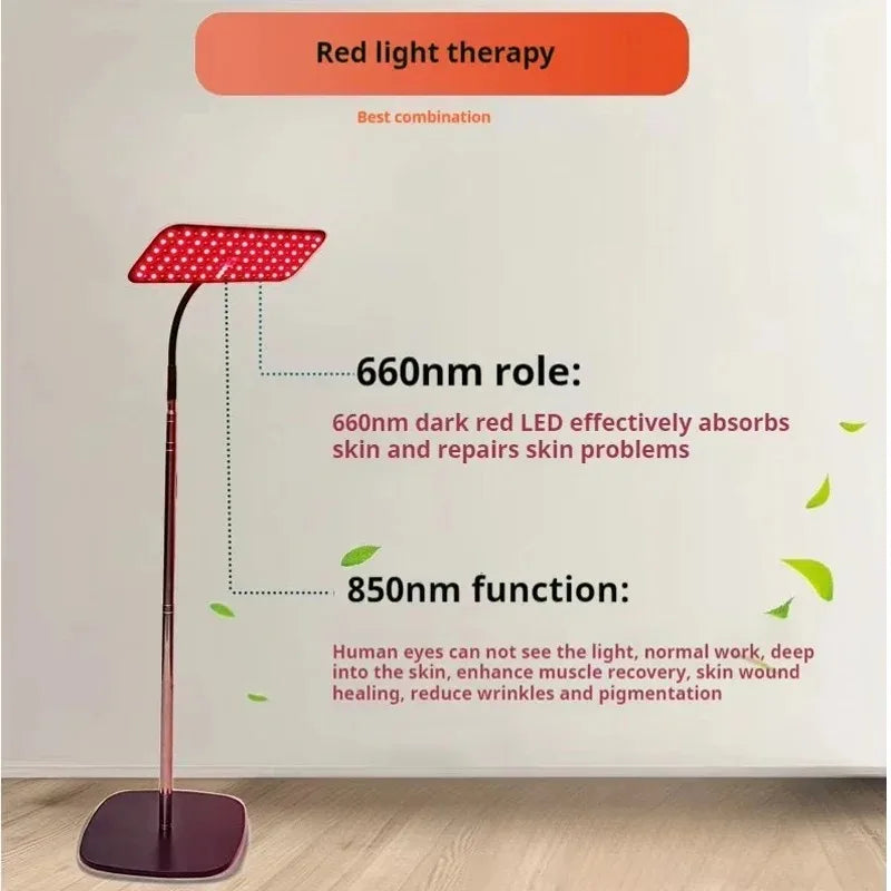660nm 850nm Near Infrared Light Panel Red Light Lamp With Timer Face and Body Home Use