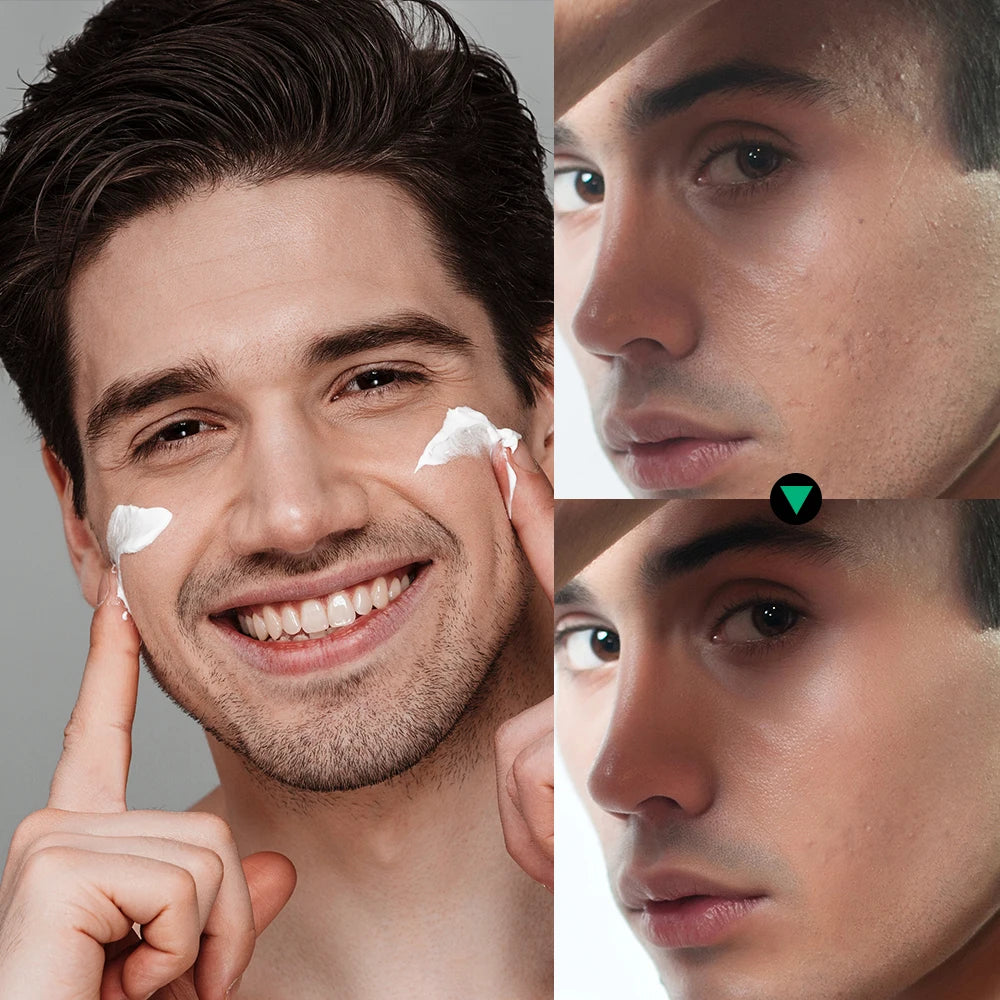 Skin Care Set for Men Essential Routine Daily Face Wash Facial Scrub Moisturizer SPF Night Cream Hydrated Skin Gifts For Men Ski