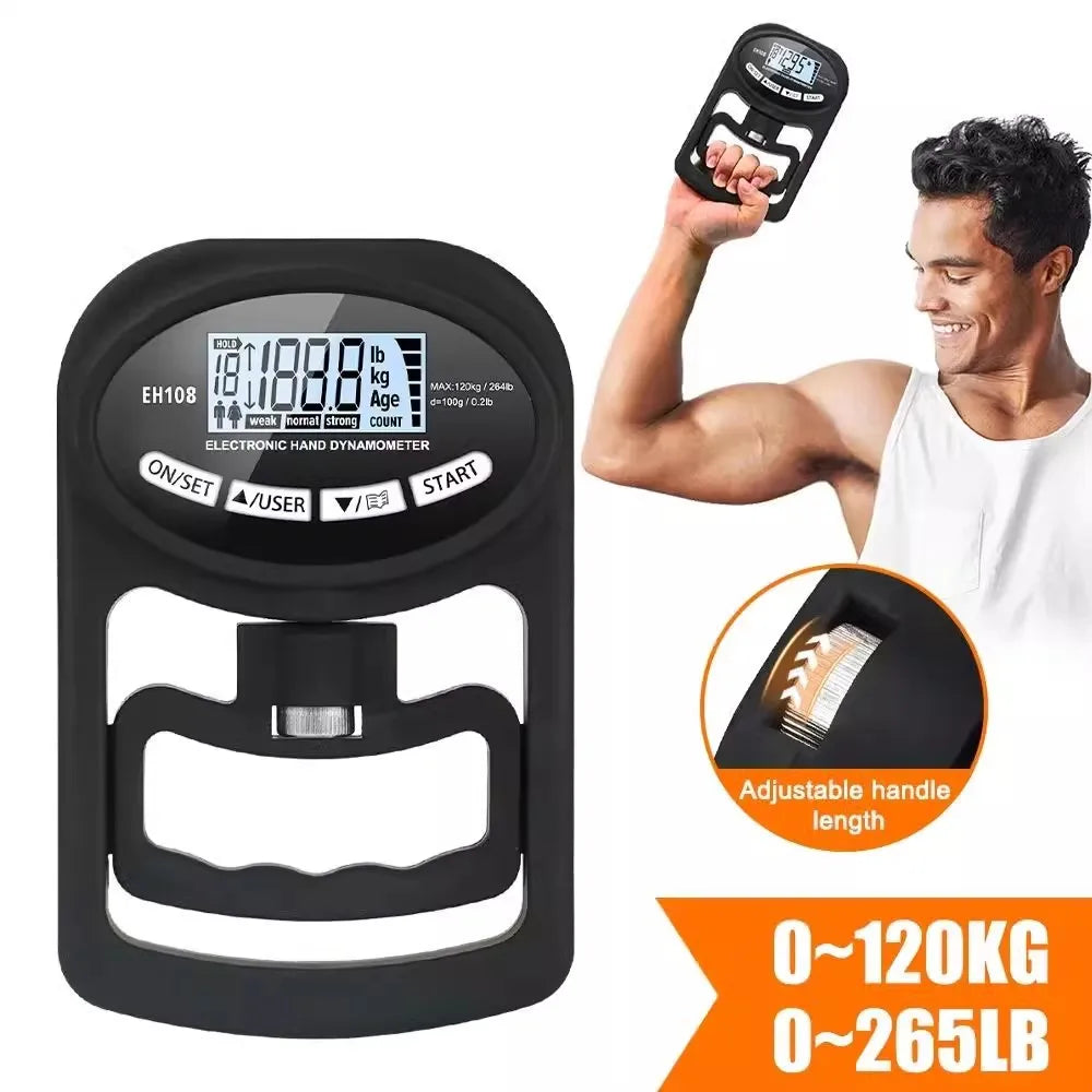 Electronic Grip Strength Tester Indoor Outdoor Sports Equipment Students High School Entrance Exam Preparation Fitness Meter