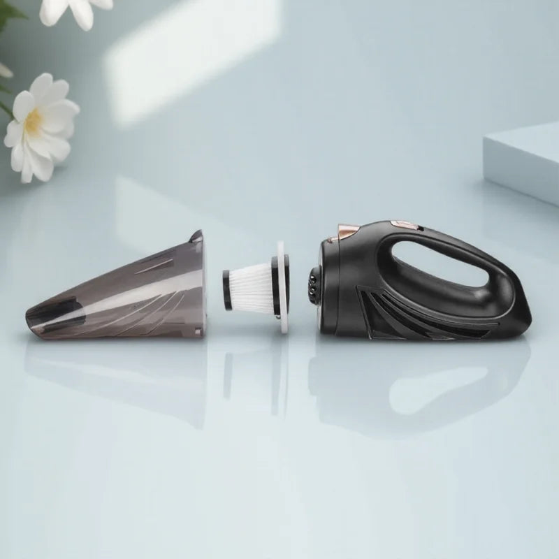 12V Portable Car Vacuum Cleaner Handheld Wet Dry Powerful Suction Auto Cleaning Cordless Rechargeable for Vehicle Detailing