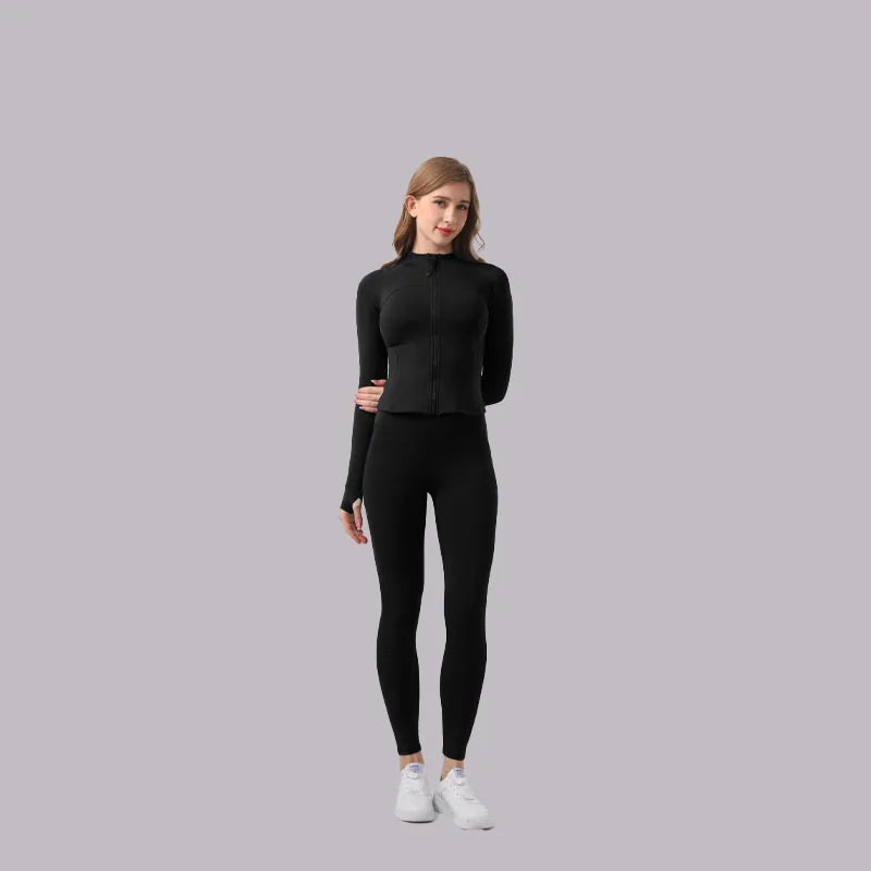Professional Yoga Set: High-Waisted Butt-Lifting Yoga Pants + Slim-Fit Yoga Top Running & Fitness Set