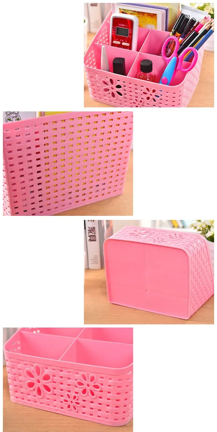 Hot selling Multifuction Home Office Desk Storage Boxes Plastic Organizer decoration basket pencil Phone Holder ZL301-5