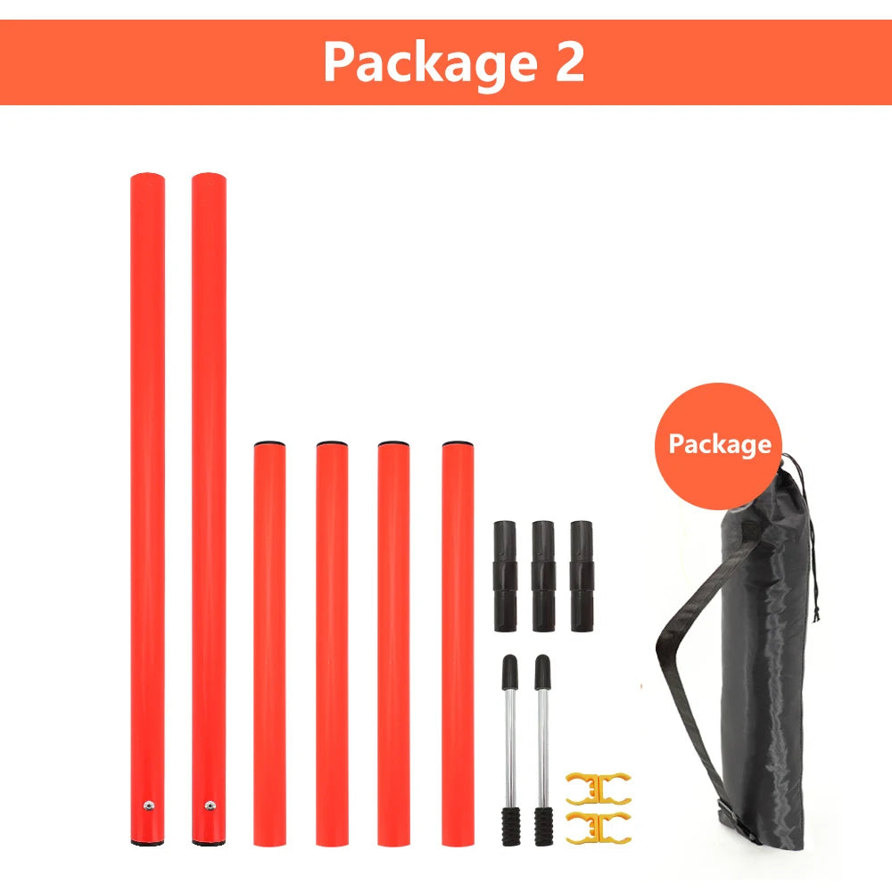 Dog Agility Training Equipment Portable Dog Jumping Tool Outdoor Dogs Running Stake Sports Stakes Pole Pet Agility Equipment Set