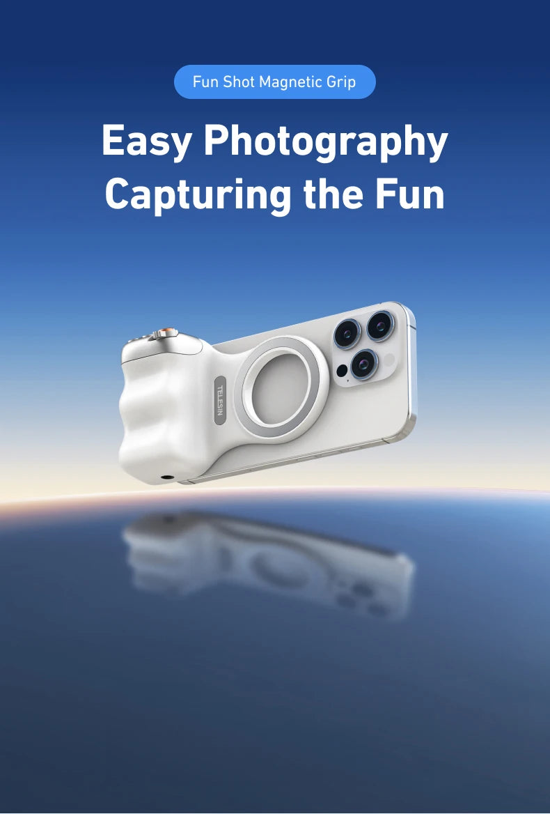 TELESIN Phone Camera Shoot Hand Grip Magnetic Smart Phone Holder