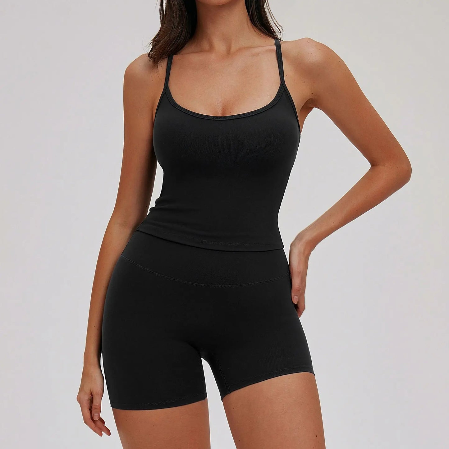 Yoga Set for Women 2026 Beauty Back Tight-Fitting Versatile Yoga Outfit Outdoor Running Sports Set