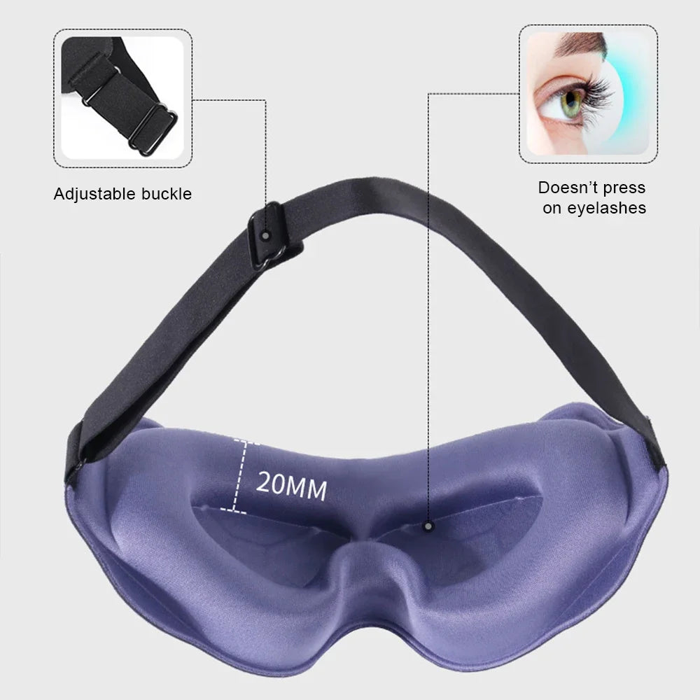 3D Sleeping Mask Block Out Light Soft Padded Sleep Mask