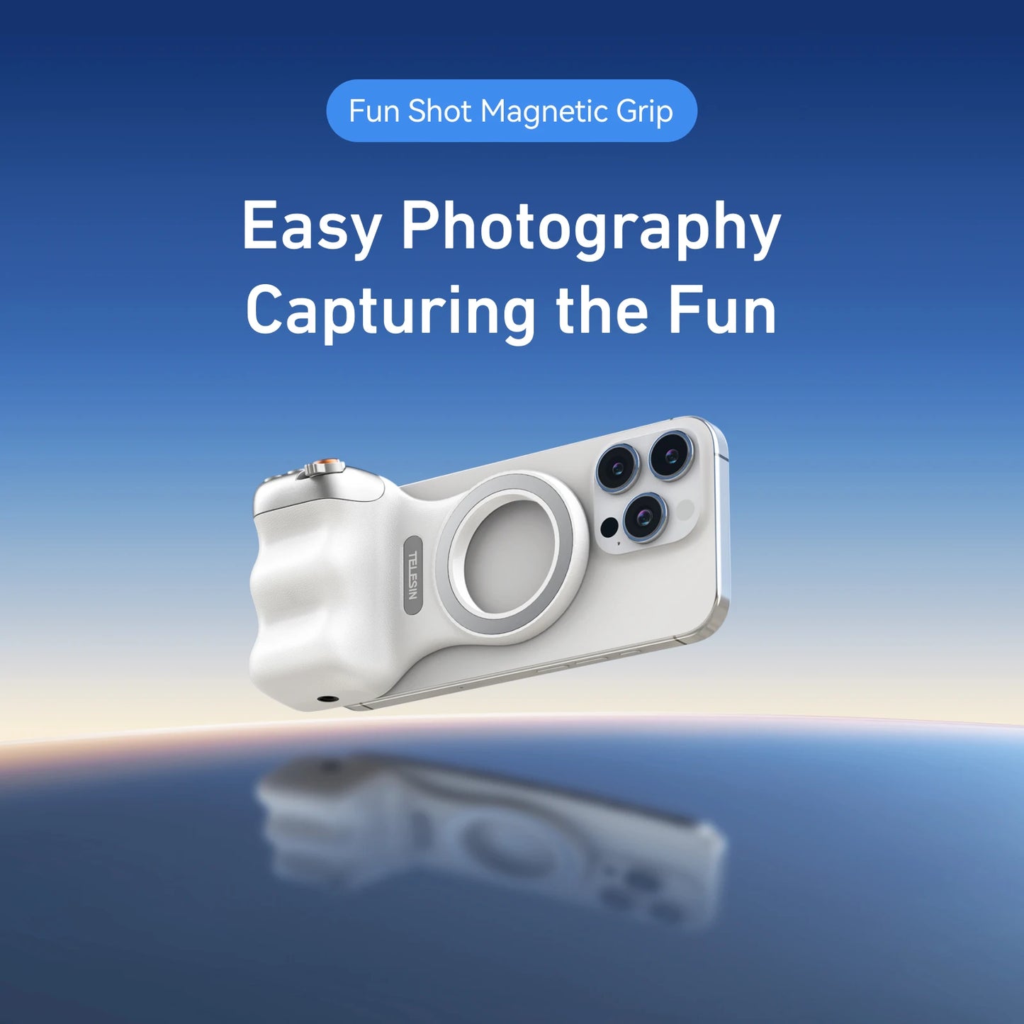 TELESIN Phone Camera Shoot Hand Grip Magnetic Smart Phone Holder
