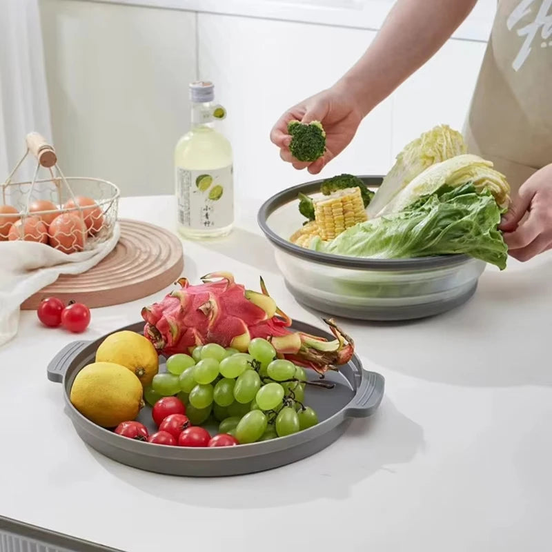 Collapsible Microwave Food Cover and Cushion BPA Free Heat Resistant Microwave Splatter Cover Multifuction Kitchen Gadget