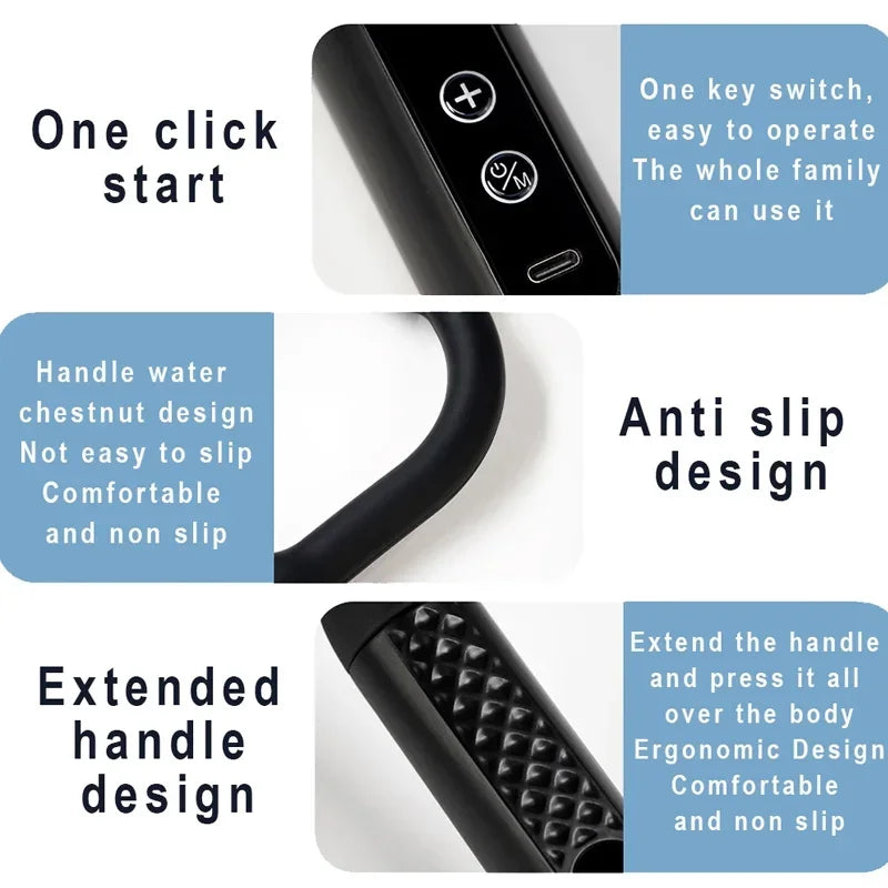Smart Massage Gun Electric Massager Massage Hammer Rechargeable Home Handheld Hammer Back Artifact Body Massager