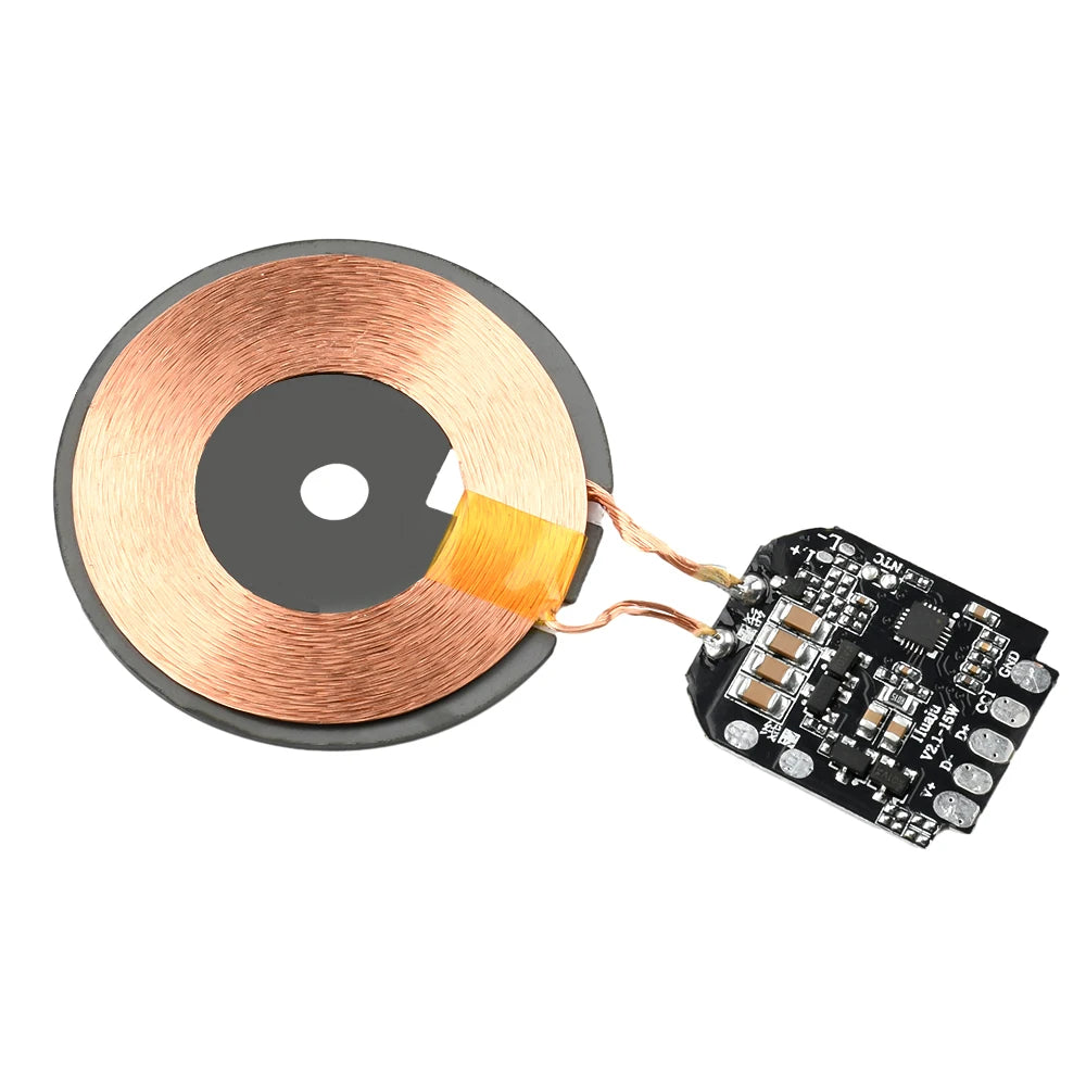 15W Wireless Charging Module Transmitter PCBA Wireless Charger Motherboard Magnetic Wireless Charging Motherboard + Coil