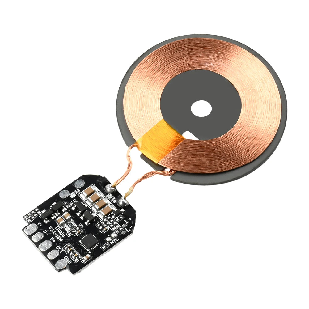 15W Wireless Charging Module Transmitter PCBA Wireless Charger Motherboard Magnetic Wireless Charging Motherboard + Coil