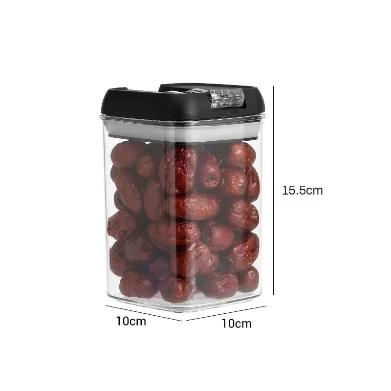 Food Storage Jar with Lid Kitchen Container Kitchen Organizer Stackable Dustproof Moisture Resistant Kitchen Accessorie