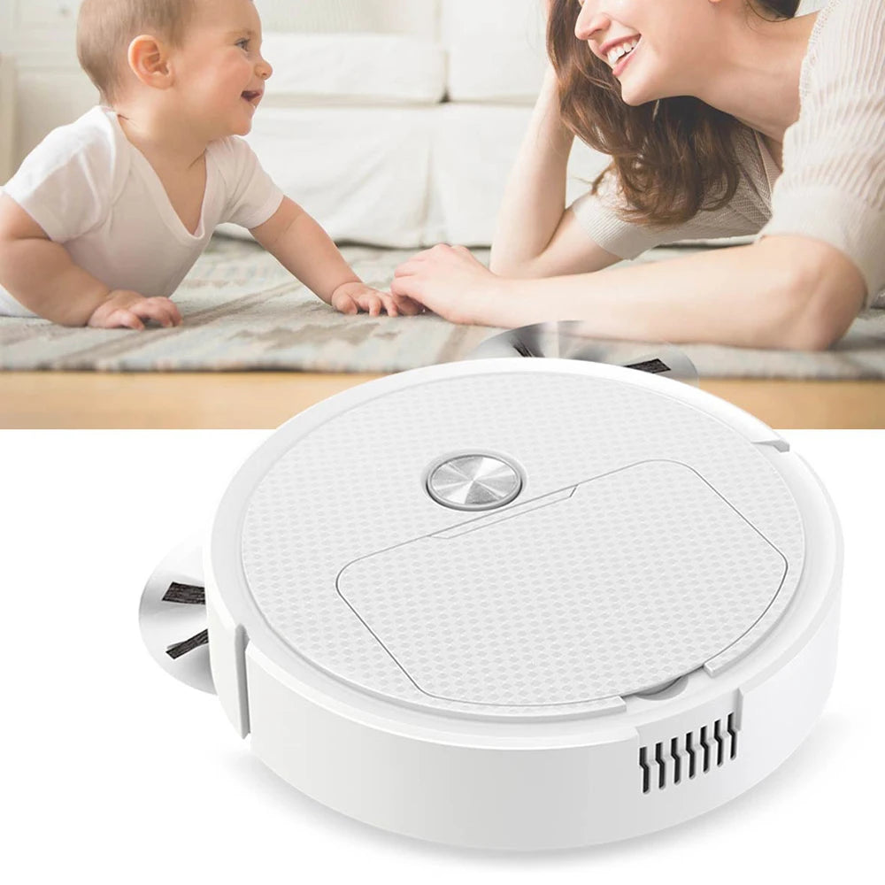 NEW 3 In 1 Smart Sweeping Robot Home Mini Sweeper Sweeping,Vacuuming Wireless Vacuum
