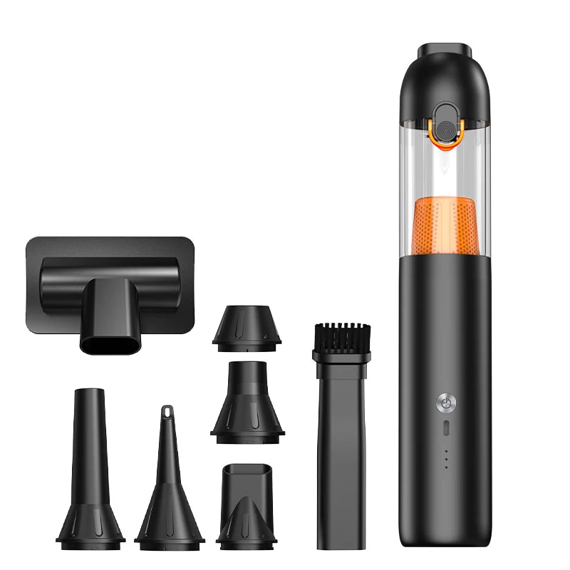 Compact vacuum cleaner is suitable for computer rooms, indoor and outdoor areas, and cars. It has extremely strong suction power
