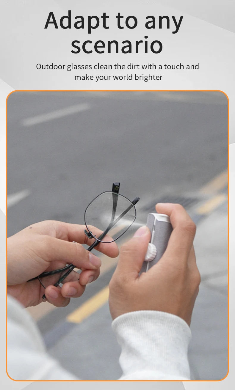 5in1 Eyeglass and Mobile Phone Screen Cleaning Set, Dust Removal of Eyeglass Lenses and Mobile Phone Screen Cleaning fiber cloth