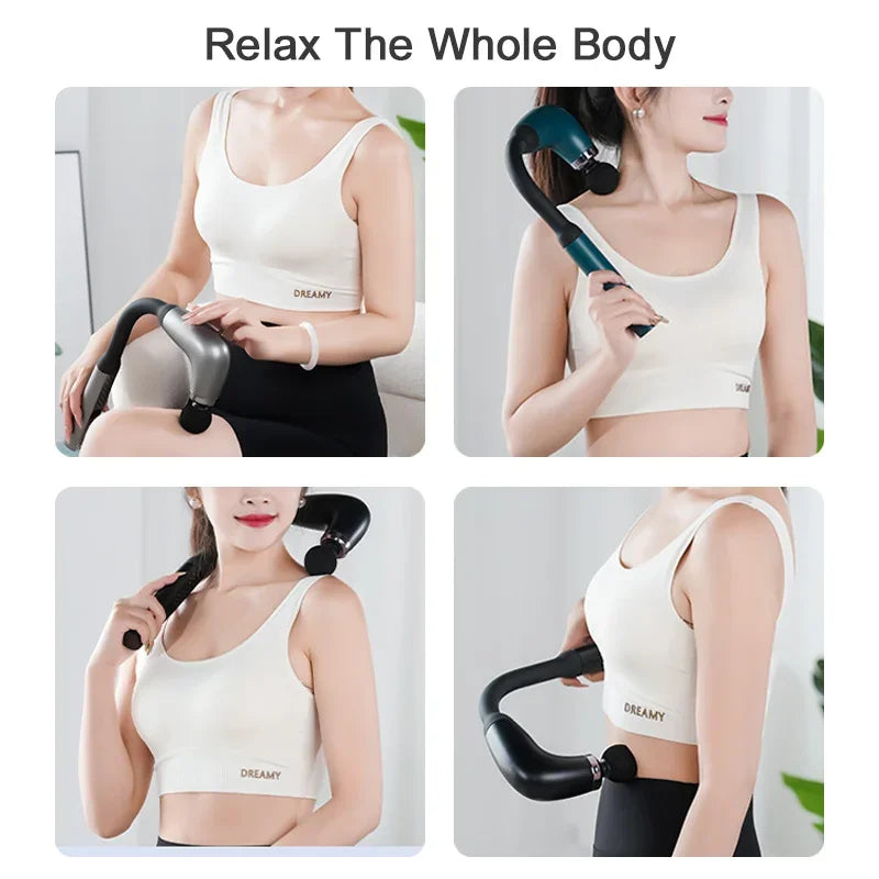 Smart Massage Gun Electric Massager Massage Hammer Rechargeable Home Handheld Hammer Back Artifact Body Massager