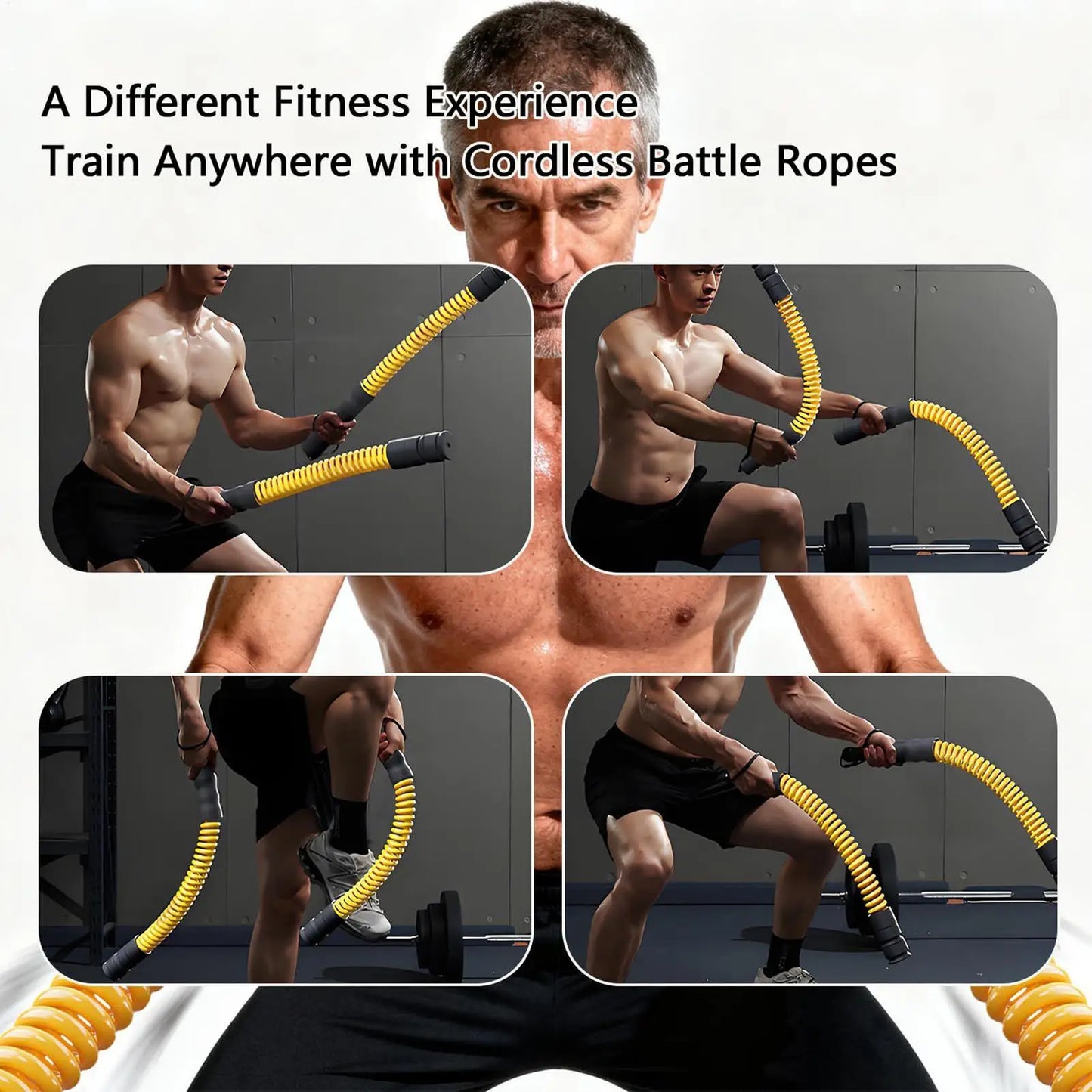 Weighted Exercise Ropes Weighted Workout Trainer Equipment 2-Pieces Adjustable Training Ropes For Athletes Boxers Bodybuilders